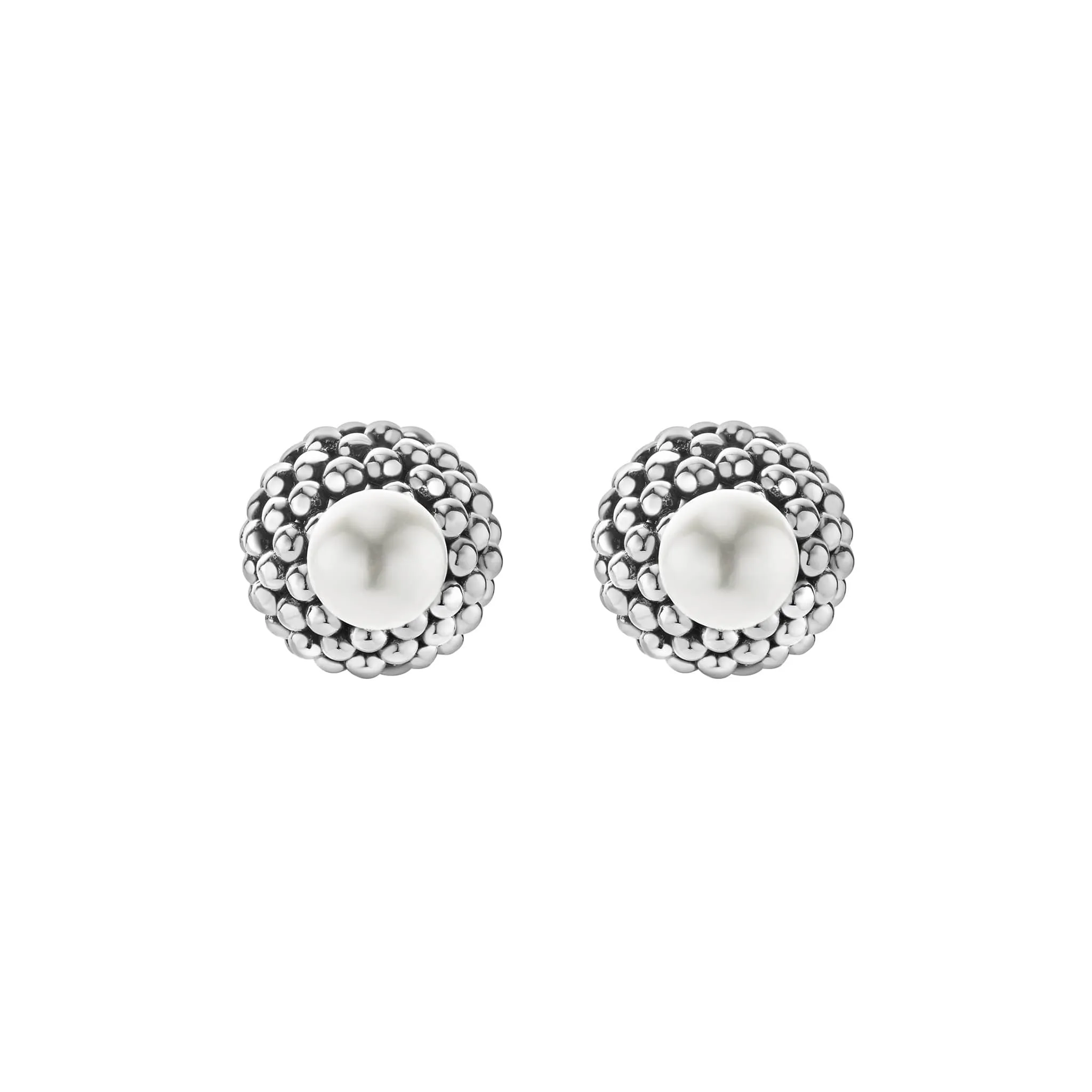 Signature Caviar Pearl Front-Back Earrings