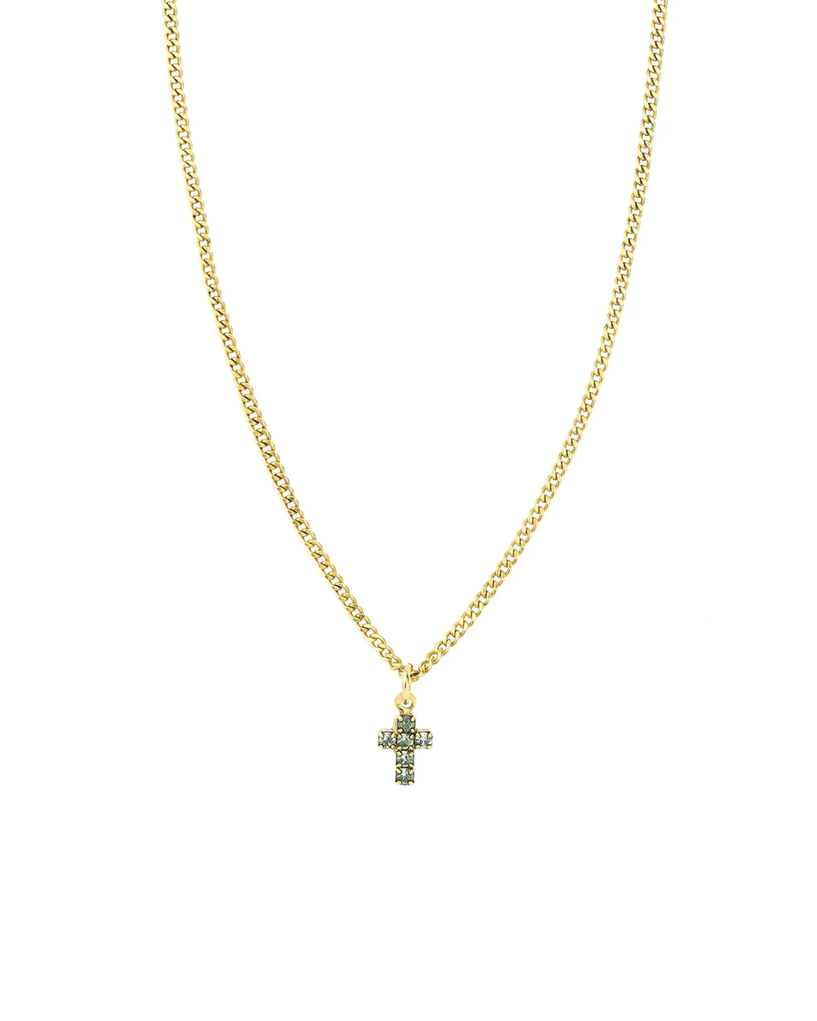 Single Mini Cross Necklace