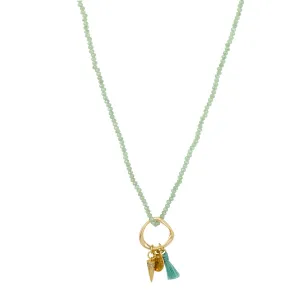 Spark Aqua Long Necklace