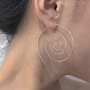 Spiral Hoop Earrings