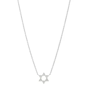 Star of David Diamond Necklace