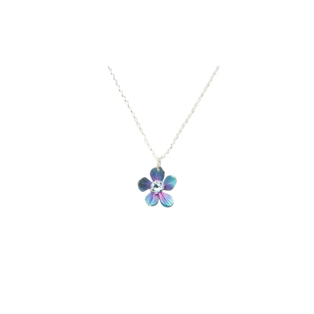 Turquoise Sea Breeze Petite Plumeria Necklace