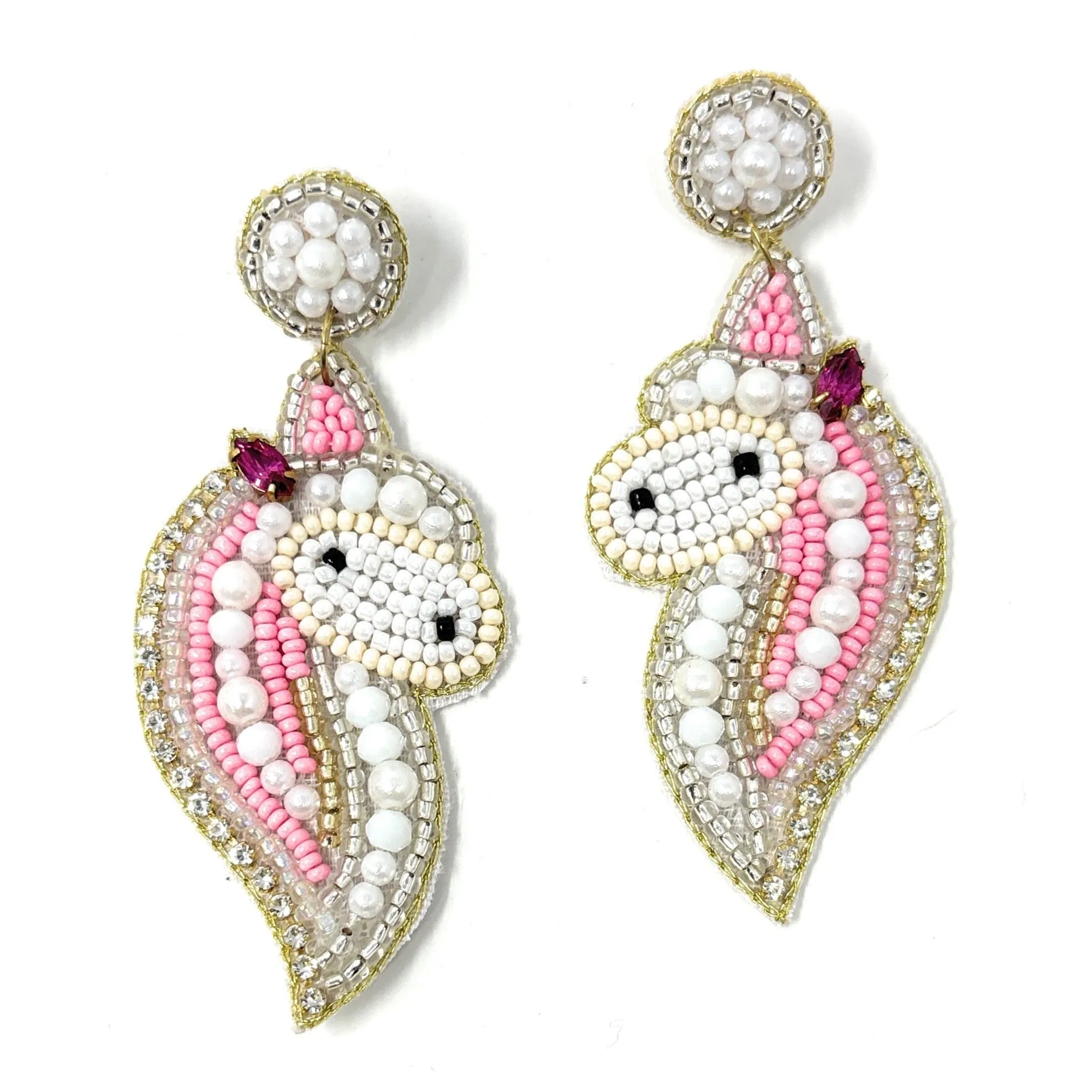 Unicorn Beaded Earrings