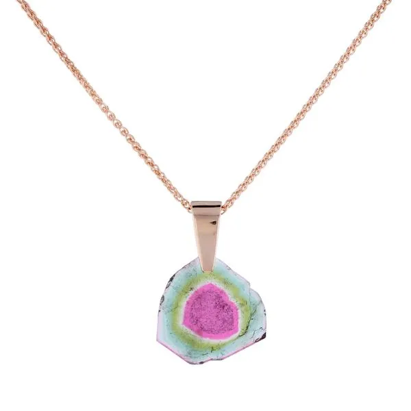 Watermelon Tourmaline Necklace